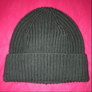 Dark green hat